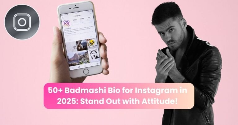 Badmashi bio for Instagram