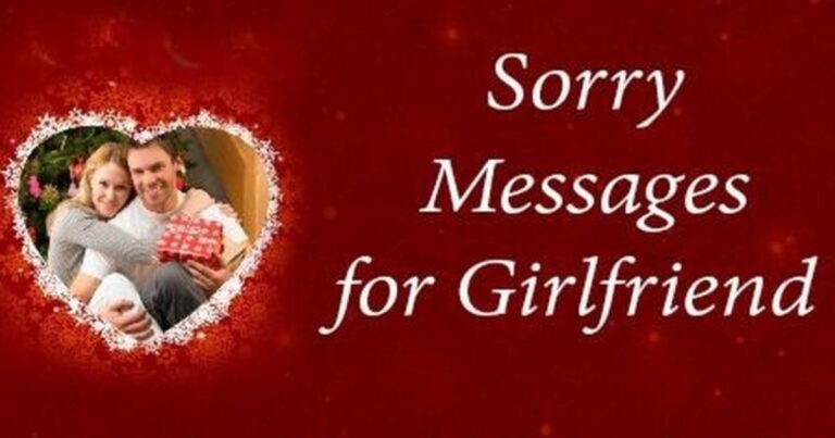 Sorry Messages for Girlfriend