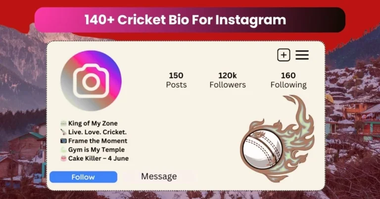 140+ Cricket Bio For Instagram | Instagram Bio For Cricket Lovers (2025)