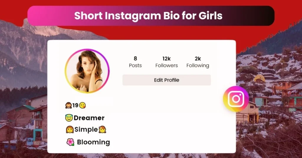 Short Instagram Bio for Girls
