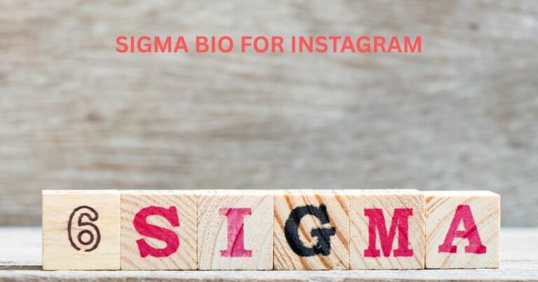 440+Sigma Bio for Instagram: Stand Out with Strength and Style 2025