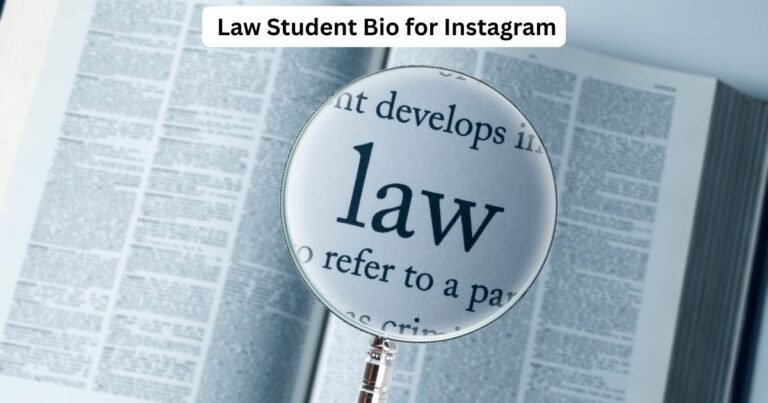 Law Student Bio for Instagram