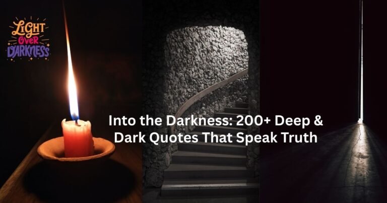 Dark Quotes That Speak Truth