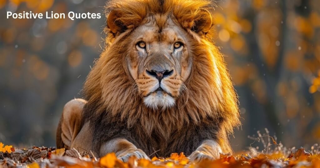 Positive Lion Quotes