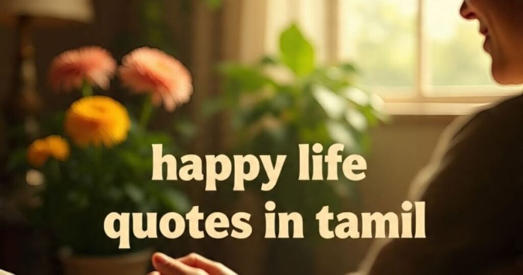 happy life quotes in tamil

