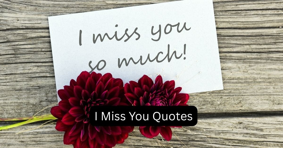 I Miss You Quotes